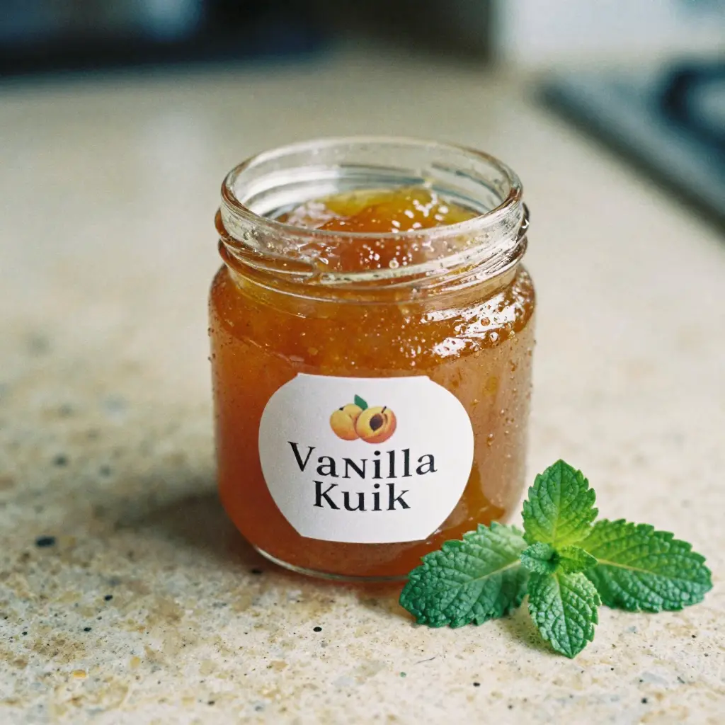 Apricot vanilla artisan jam
